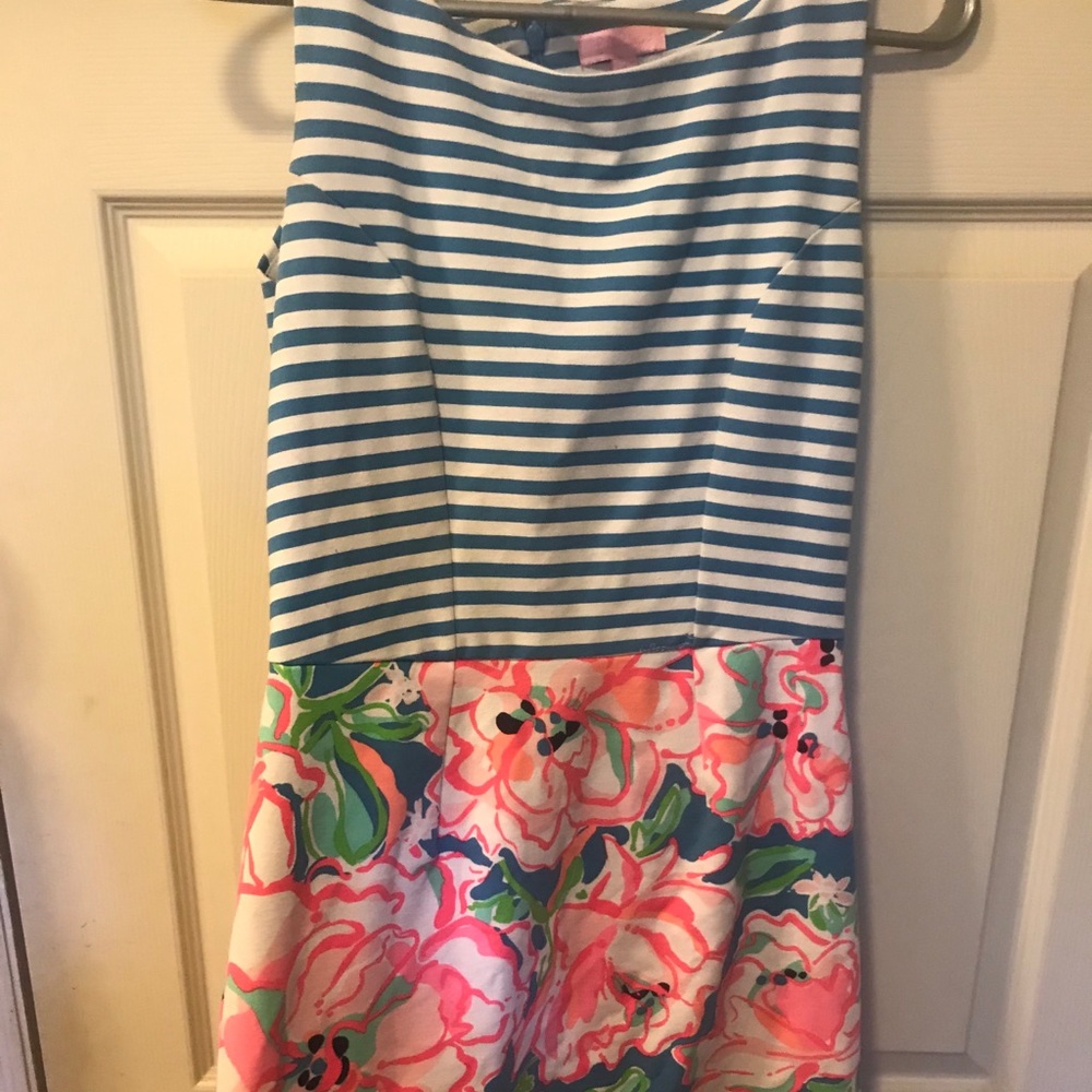 Lilly Pulitzer Double-Patterned Dress